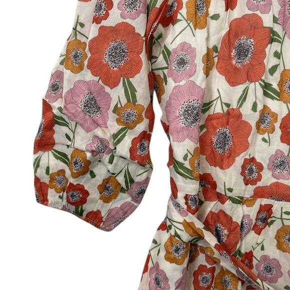 NEW! Birds of Paradis by Trovata Poppy Print Nia Dress Floral Print Size Small - Picture 5 of 14